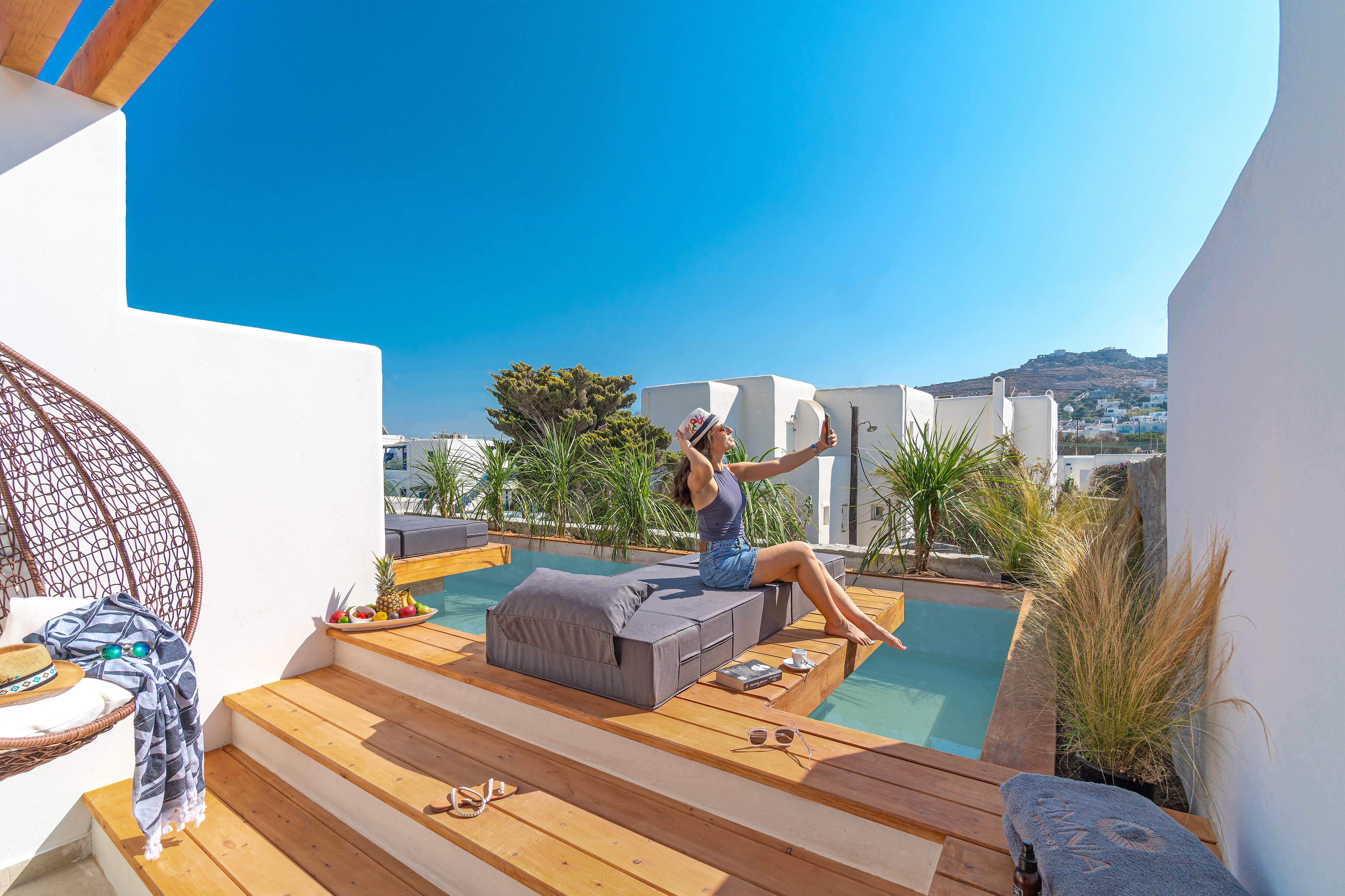 Omnia Mykonos Boutique Hotel&Suites Ornos  Exterior foto